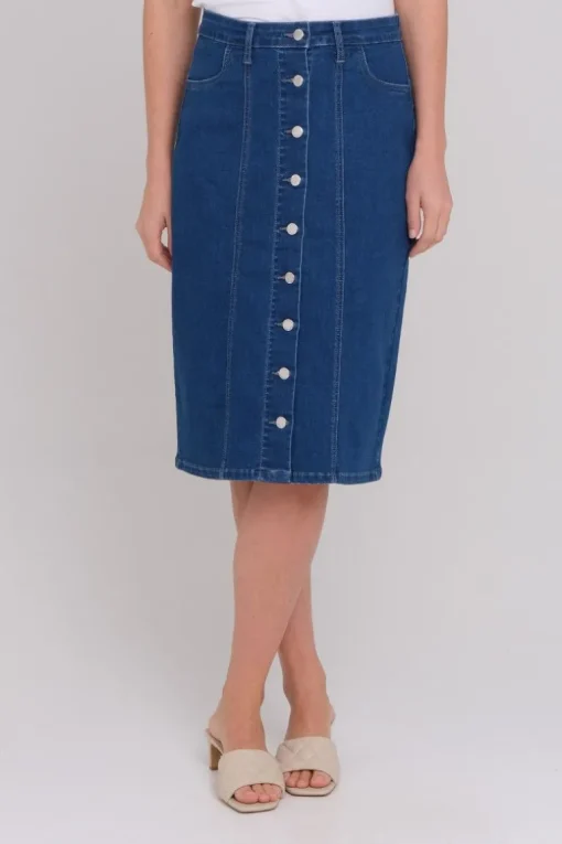 Iben denim skjørt