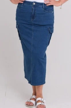 Ingerlise denim skjørt
