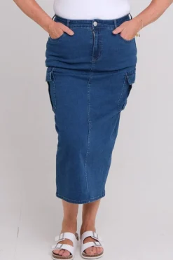 Ingerlise denim skjørt