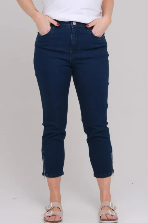 Siri denim capri